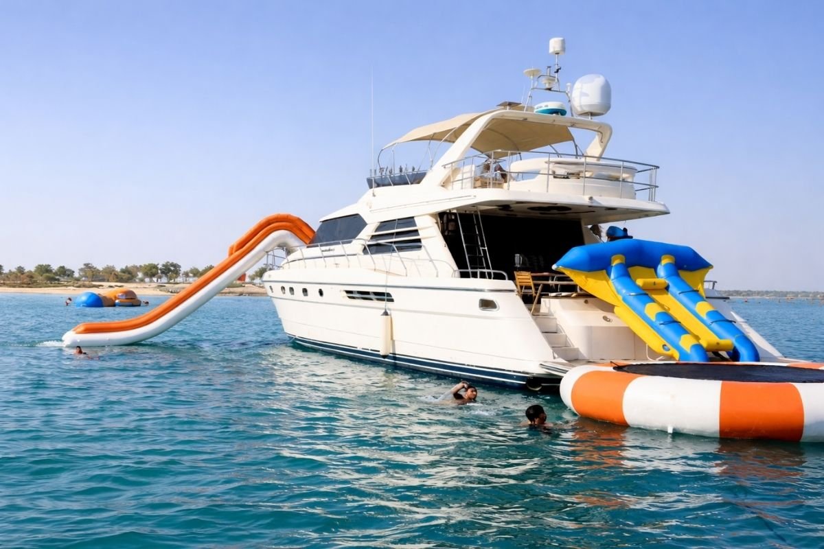 Elegant Princess yacht experience with luxury seating and modern interiors