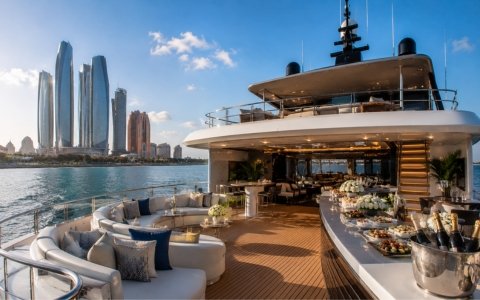 Private yacht party in Abu Dhabi for celebrations and gatherings