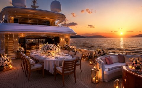 Wedding yacht party in Abu Dhabi on a private luxury yacht