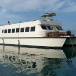 Butinah Boat Abu Dhabi – 75 ft catamaran at anchor