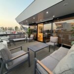 Serenity Haven houseboat – outdoor terrace lounge, Al Qana, Abu Dhabi