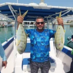Two trevally caught on Panda 1